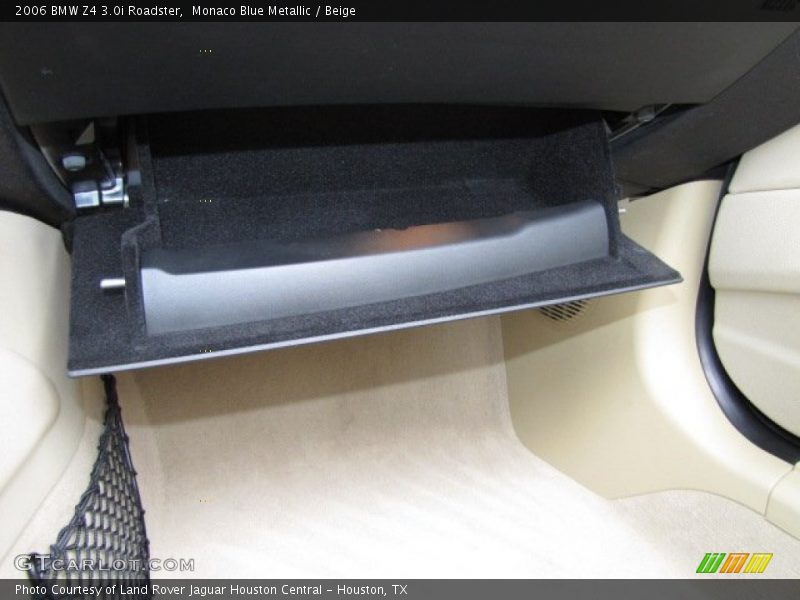 Monaco Blue Metallic / Beige 2006 BMW Z4 3.0i Roadster