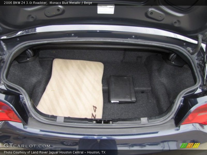 Monaco Blue Metallic / Beige 2006 BMW Z4 3.0i Roadster