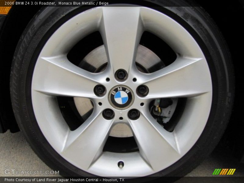 Monaco Blue Metallic / Beige 2006 BMW Z4 3.0i Roadster