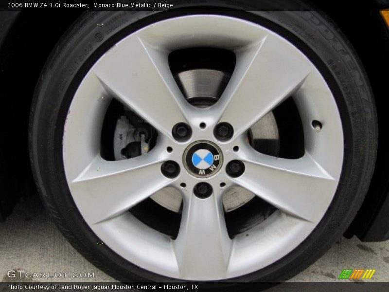 Monaco Blue Metallic / Beige 2006 BMW Z4 3.0i Roadster