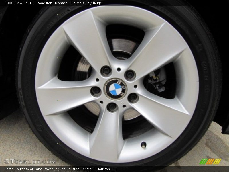 Monaco Blue Metallic / Beige 2006 BMW Z4 3.0i Roadster