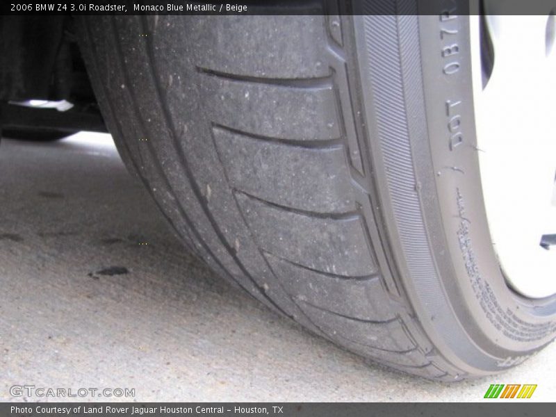 Monaco Blue Metallic / Beige 2006 BMW Z4 3.0i Roadster