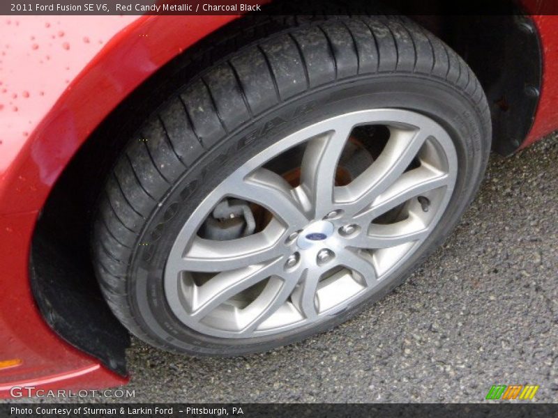 Red Candy Metallic / Charcoal Black 2011 Ford Fusion SE V6