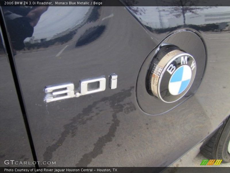 Monaco Blue Metallic / Beige 2006 BMW Z4 3.0i Roadster