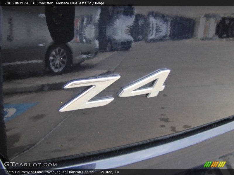 Monaco Blue Metallic / Beige 2006 BMW Z4 3.0i Roadster