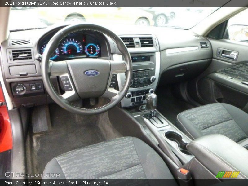 Red Candy Metallic / Charcoal Black 2011 Ford Fusion SE V6