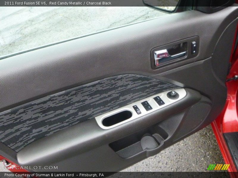 Red Candy Metallic / Charcoal Black 2011 Ford Fusion SE V6