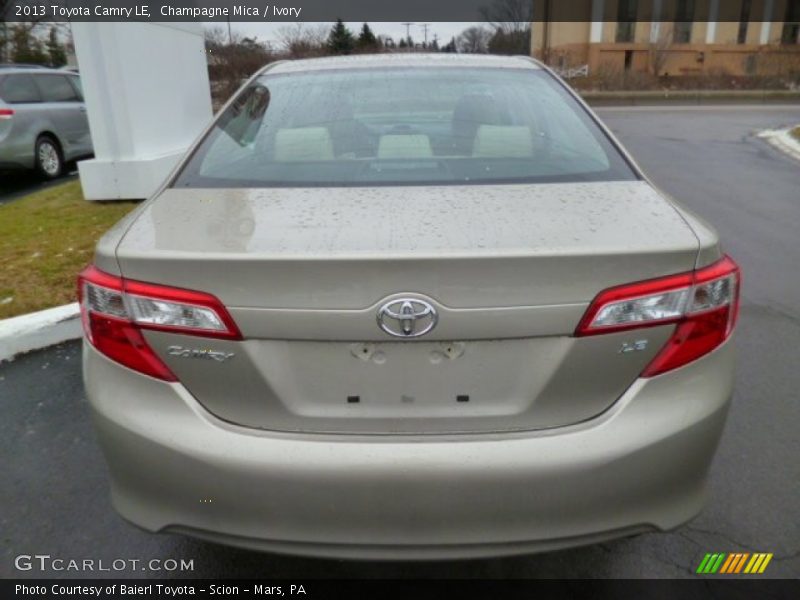 Champagne Mica / Ivory 2013 Toyota Camry LE