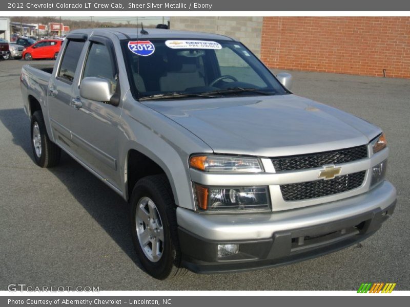 Sheer Silver Metallic / Ebony 2012 Chevrolet Colorado LT Crew Cab