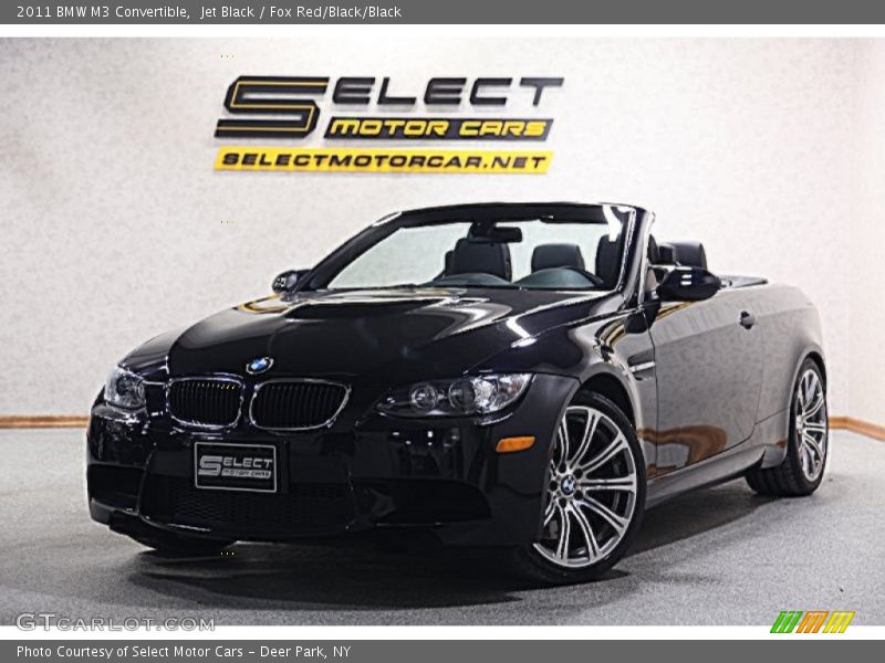 Jet Black / Fox Red/Black/Black 2011 BMW M3 Convertible