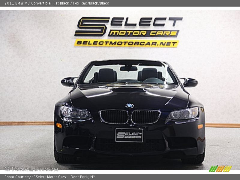 Jet Black / Fox Red/Black/Black 2011 BMW M3 Convertible