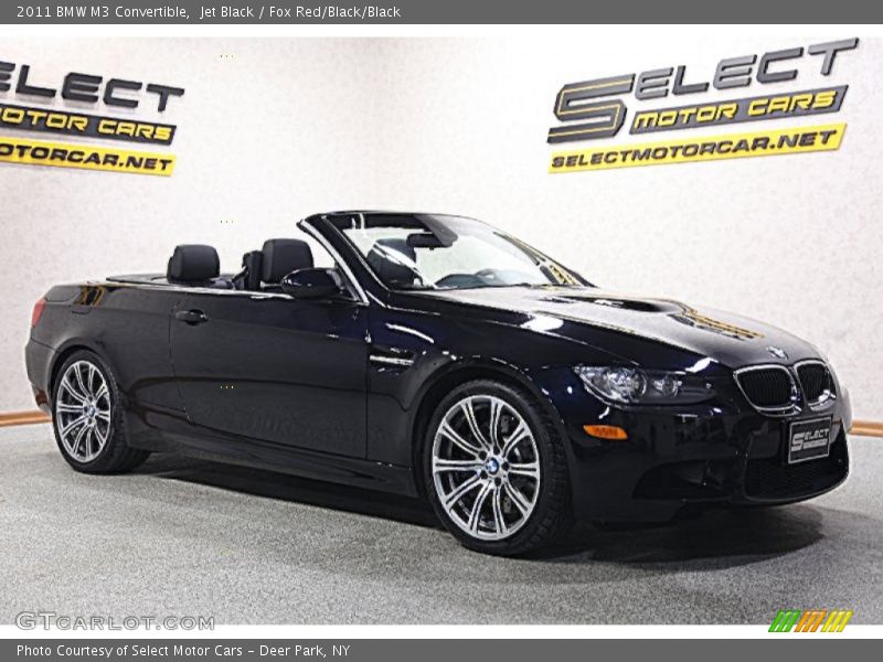 Jet Black / Fox Red/Black/Black 2011 BMW M3 Convertible
