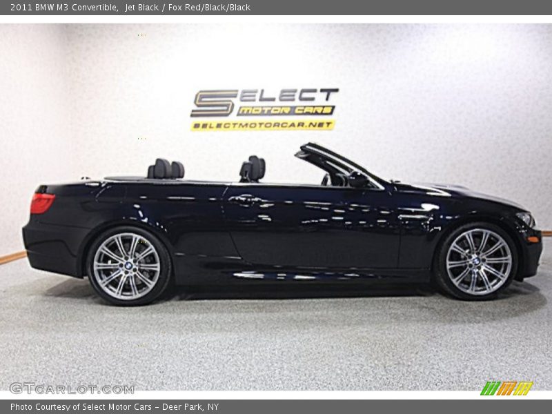 Jet Black / Fox Red/Black/Black 2011 BMW M3 Convertible