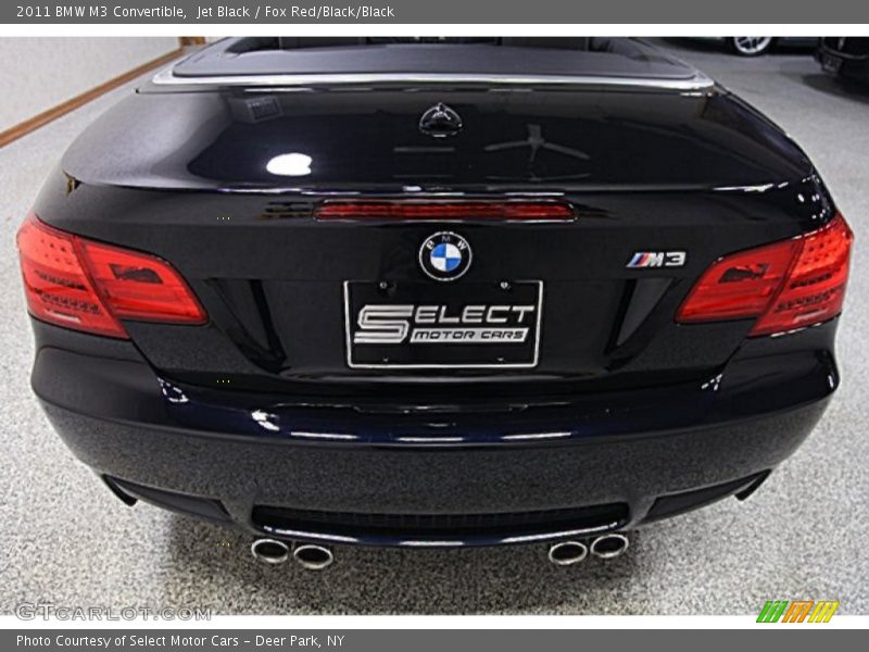Jet Black / Fox Red/Black/Black 2011 BMW M3 Convertible