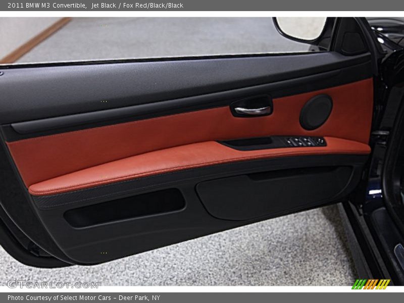 Jet Black / Fox Red/Black/Black 2011 BMW M3 Convertible