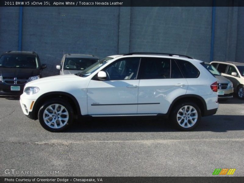 Alpine White / Tobacco Nevada Leather 2011 BMW X5 xDrive 35i