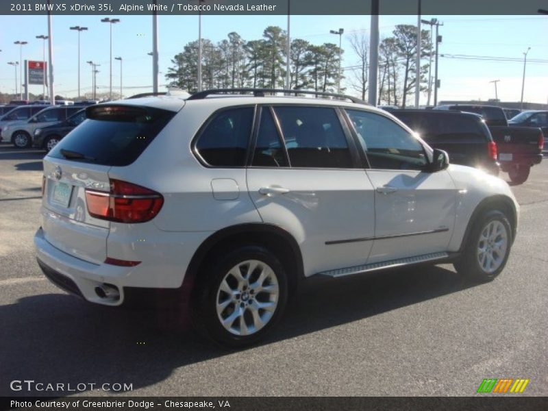 Alpine White / Tobacco Nevada Leather 2011 BMW X5 xDrive 35i