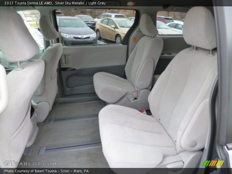 Silver Sky Metallic / Light Gray 2013 Toyota Sienna LE AWD