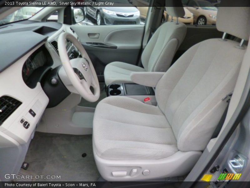 Silver Sky Metallic / Light Gray 2013 Toyota Sienna LE AWD