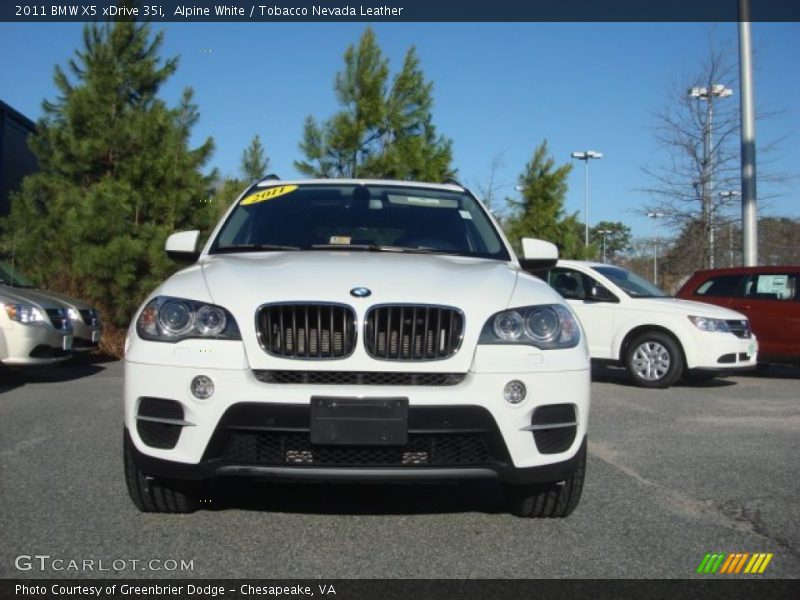Alpine White / Tobacco Nevada Leather 2011 BMW X5 xDrive 35i