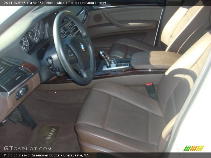Alpine White / Tobacco Nevada Leather 2011 BMW X5 xDrive 35i
