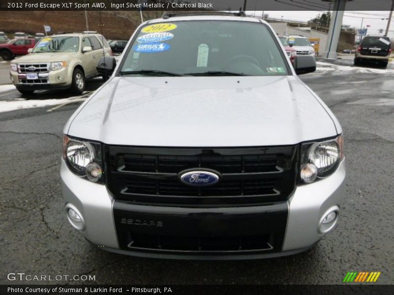 Ingot Silver Metallic / Charcoal Black 2012 Ford Escape XLT Sport AWD