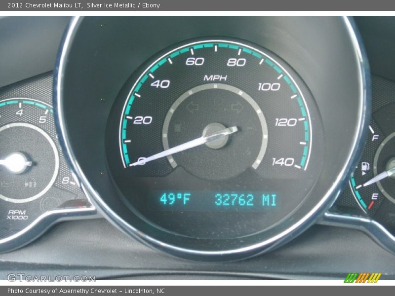 Silver Ice Metallic / Ebony 2012 Chevrolet Malibu LT