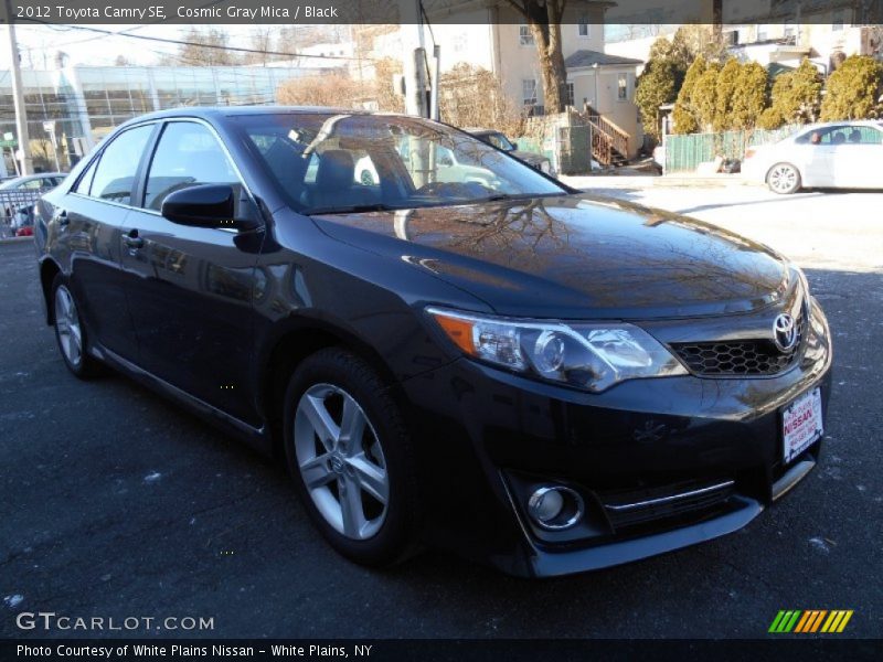 Cosmic Gray Mica / Black 2012 Toyota Camry SE