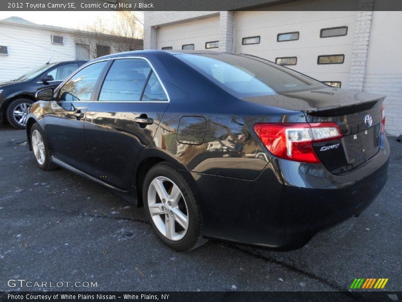 Cosmic Gray Mica / Black 2012 Toyota Camry SE