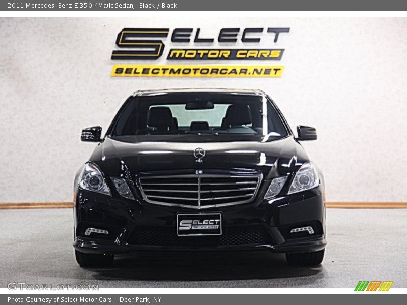 Black / Black 2011 Mercedes-Benz E 350 4Matic Sedan