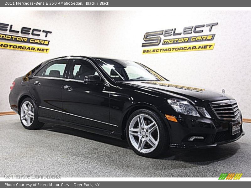 Black / Black 2011 Mercedes-Benz E 350 4Matic Sedan