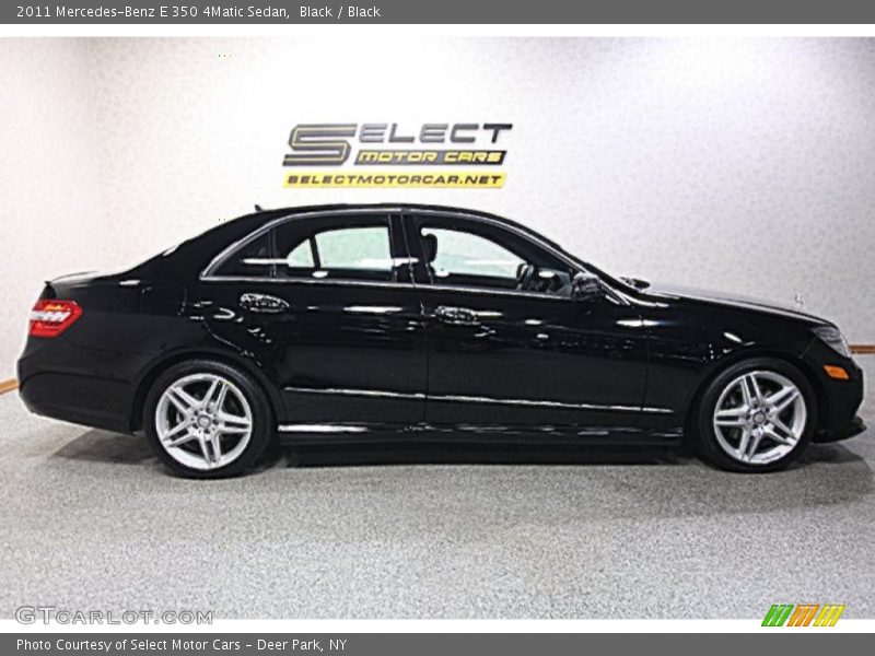Black / Black 2011 Mercedes-Benz E 350 4Matic Sedan