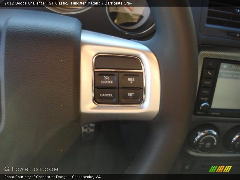 Tungsten Metallic / Dark Slate Gray 2012 Dodge Challenger R/T Classic