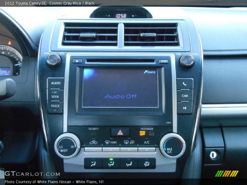 Cosmic Gray Mica / Black 2012 Toyota Camry SE