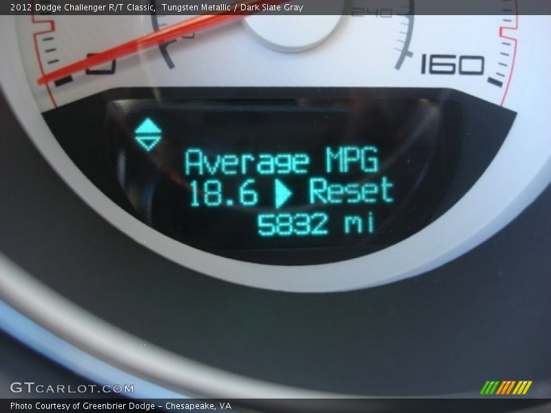 Tungsten Metallic / Dark Slate Gray 2012 Dodge Challenger R/T Classic