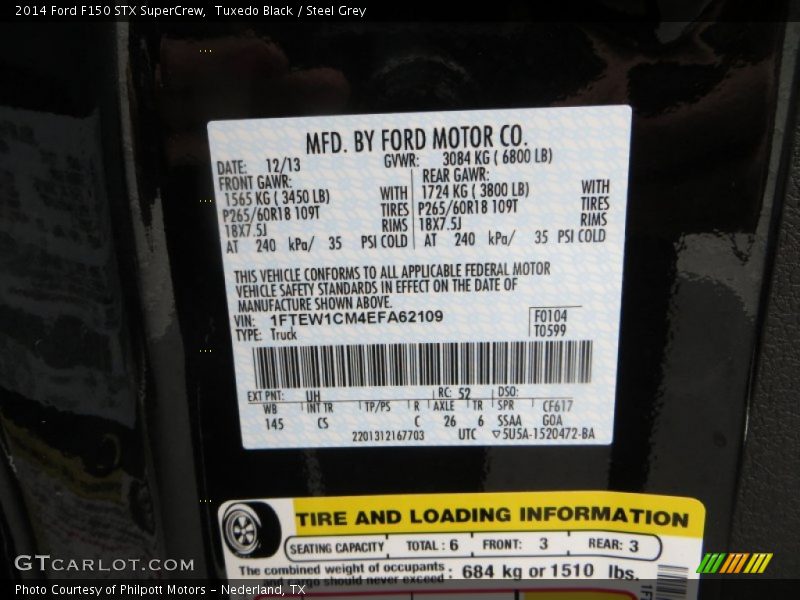 Tuxedo Black / Steel Grey 2014 Ford F150 STX SuperCrew