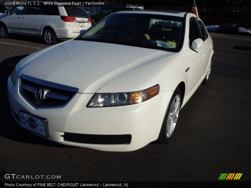 White Diamond Pearl / Parchment 2006 Acura TL 3.2