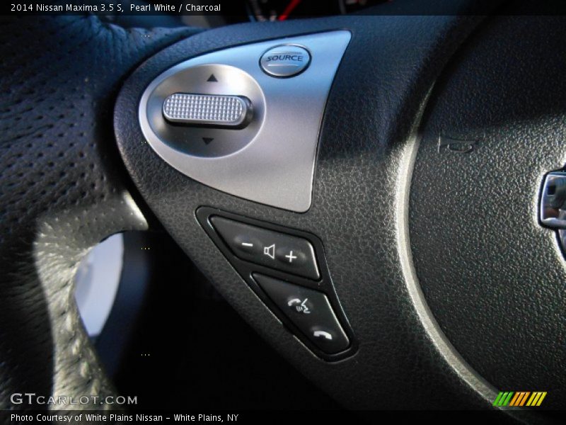 Pearl White / Charcoal 2014 Nissan Maxima 3.5 S
