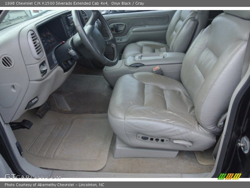 Onyx Black / Gray 1998 Chevrolet C/K K1500 Silverado Extended Cab 4x4