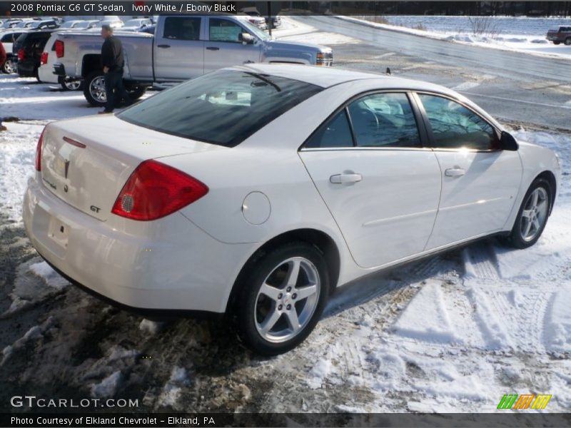 Ivory White / Ebony Black 2008 Pontiac G6 GT Sedan