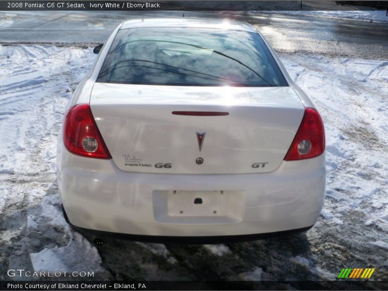 Ivory White / Ebony Black 2008 Pontiac G6 GT Sedan
