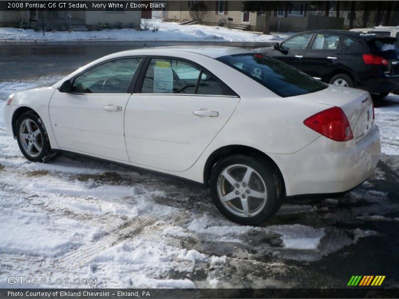 Ivory White / Ebony Black 2008 Pontiac G6 GT Sedan