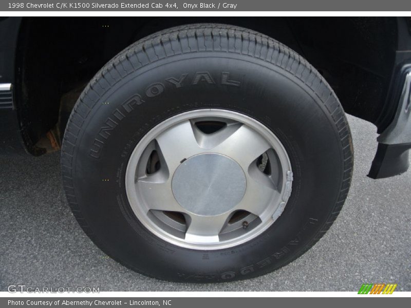 Onyx Black / Gray 1998 Chevrolet C/K K1500 Silverado Extended Cab 4x4