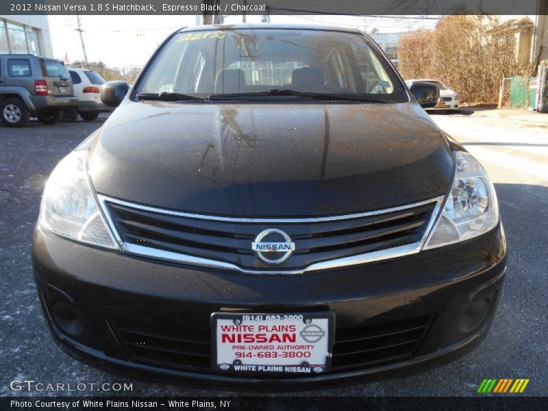 Espresso Black / Charcoal 2012 Nissan Versa 1.8 S Hatchback