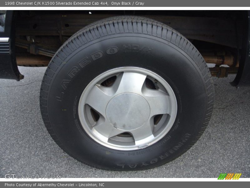 Onyx Black / Gray 1998 Chevrolet C/K K1500 Silverado Extended Cab 4x4