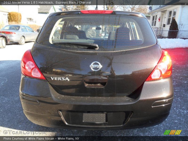 Espresso Black / Charcoal 2012 Nissan Versa 1.8 S Hatchback