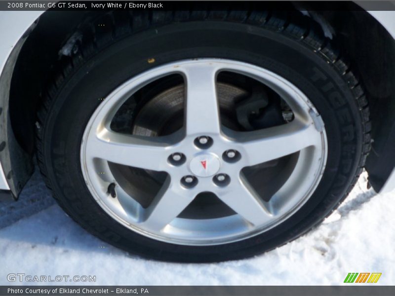 Ivory White / Ebony Black 2008 Pontiac G6 GT Sedan