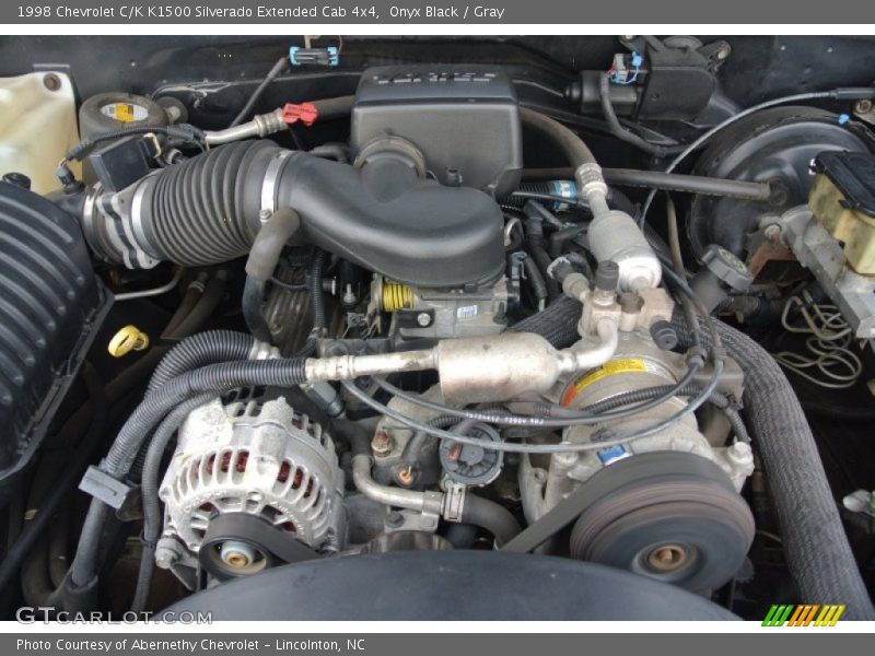 Onyx Black / Gray 1998 Chevrolet C/K K1500 Silverado Extended Cab 4x4