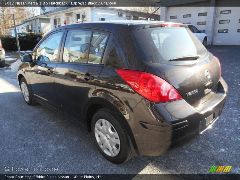 Espresso Black / Charcoal 2012 Nissan Versa 1.8 S Hatchback