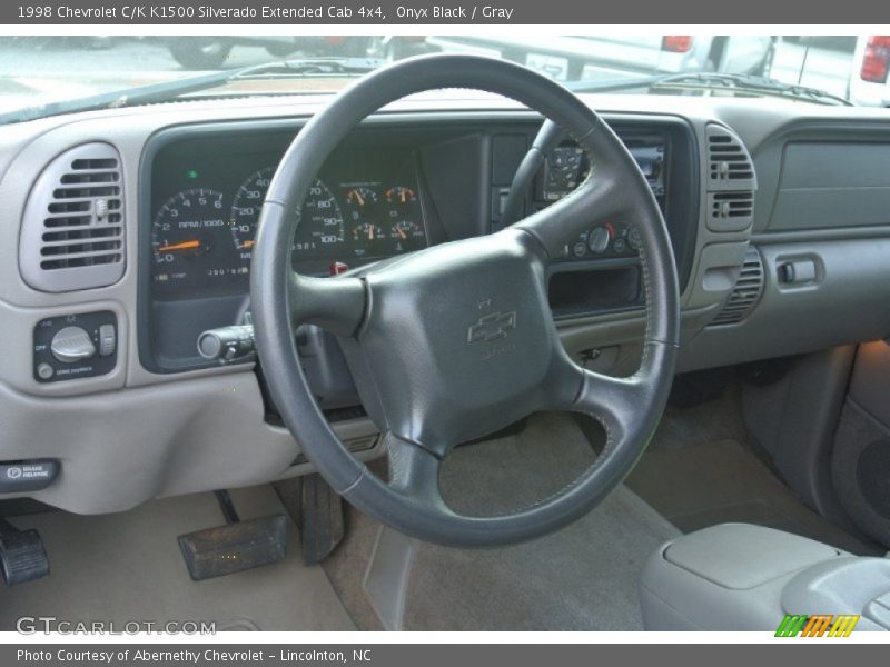 Onyx Black / Gray 1998 Chevrolet C/K K1500 Silverado Extended Cab 4x4